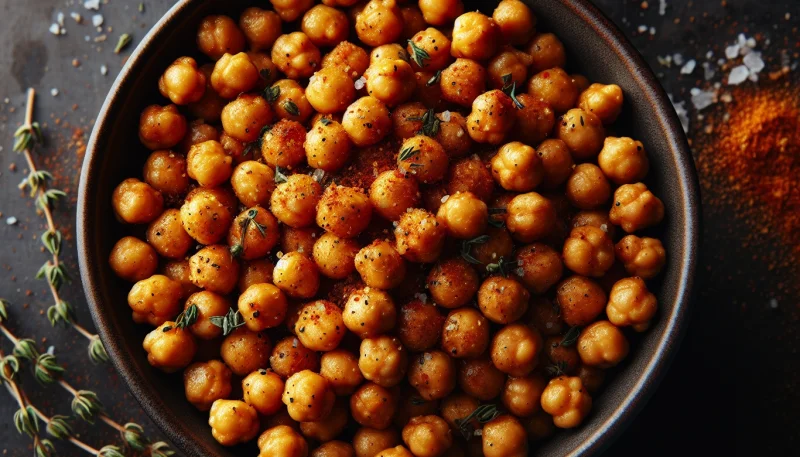 🥣 Pois chiches croustillants épicés