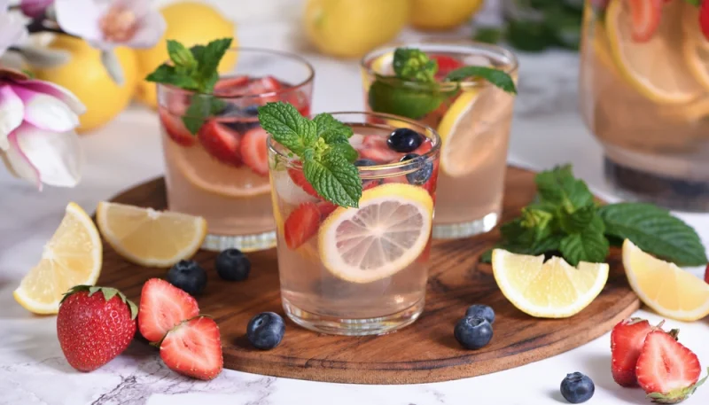 🍹 Eau détox citron fraise myrtille ultra fraîche