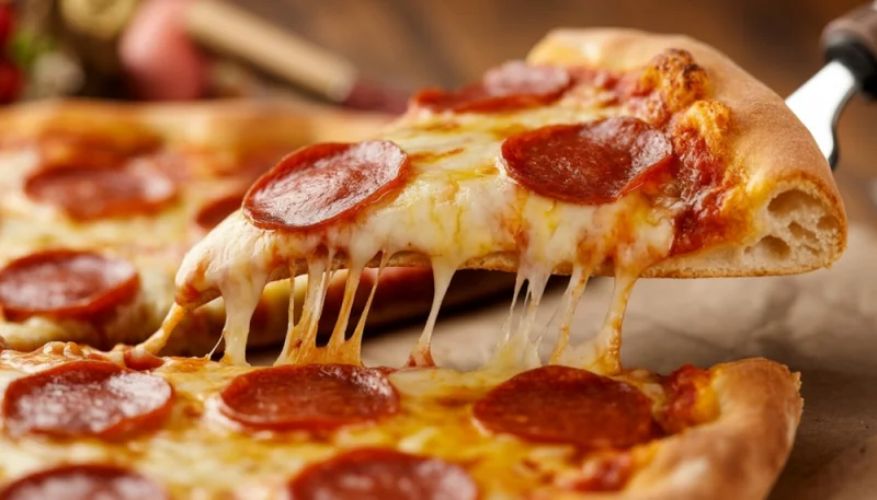 🍕 Pizza pepperoni maison facile