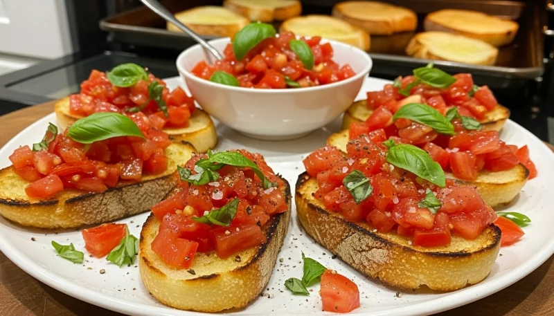 🍅 Bruschetta tomate basilic ultra simple