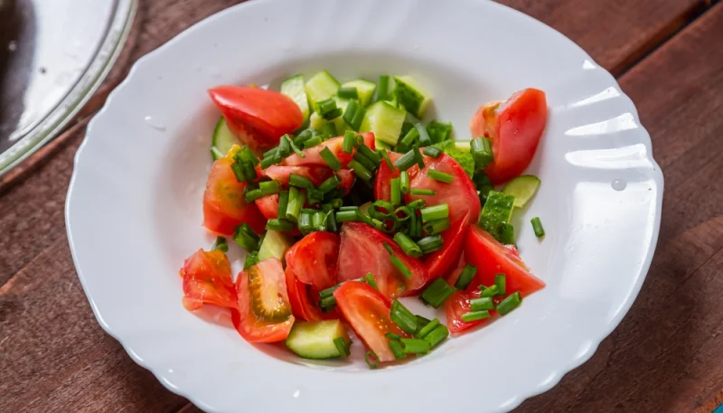 🍅 Salade tomate concombre ciboulette