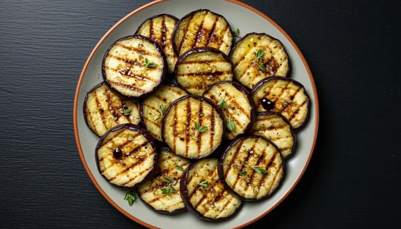🍆 Aubergines grillées à l’huile d’olive