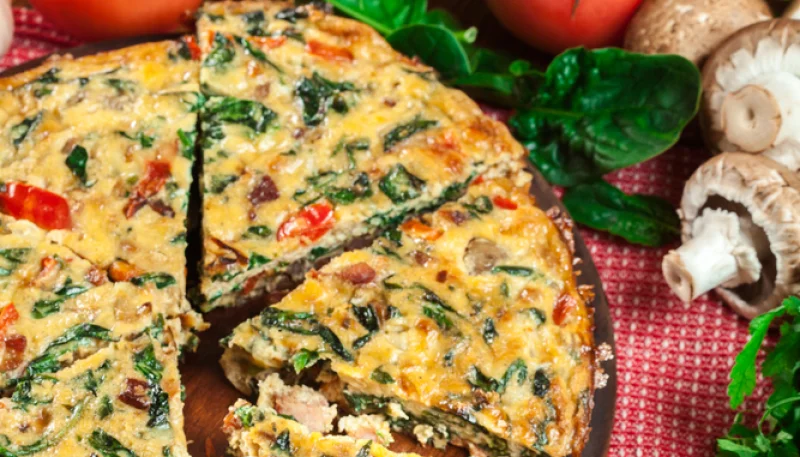 🍳 Frittata aux épinards, tomates et champignons