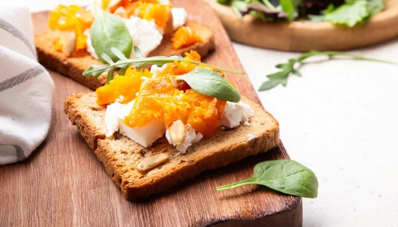 🎃 Tartines au potimarron rôti et fromage frais