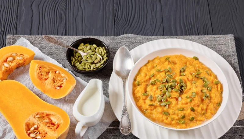 🎃 Purée de butternut crémeuse aux graines de courge