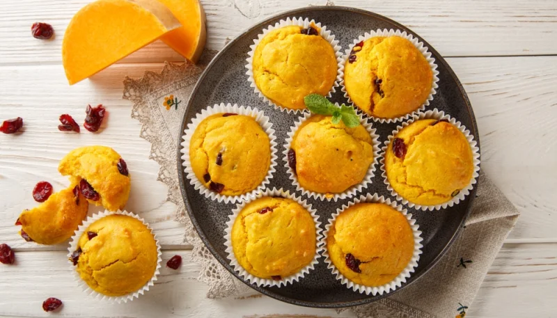 🎃 Muffins moelleux au potiron et cranberries