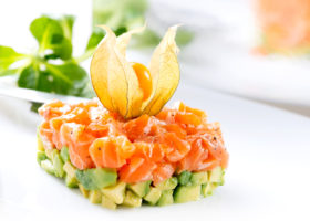 Tartare de saumon à l'avocat
