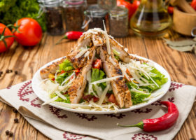 Salade César au poulet light