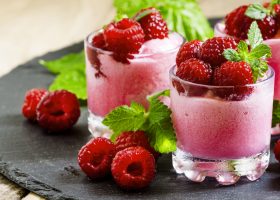 Granité de framboises