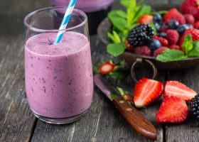Smoothie fraises et mûres