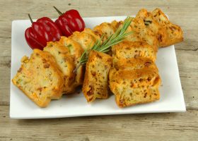 Cake poivron et chorizo