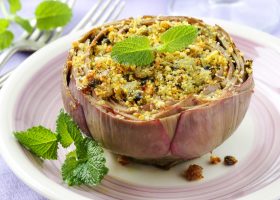 Artichauts farcis au crabe