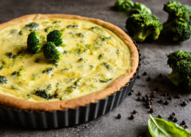 Quiche au brocoli et au Cantal
