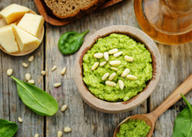Pesto d'épinards à la coriandre