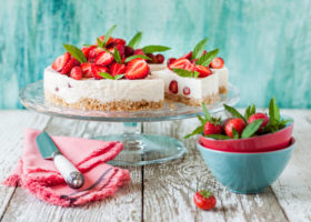 Cheesecake à la fraise