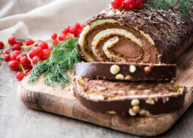 Bûche au chocolat facile