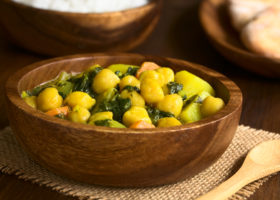Curry de chou kale et pommes de terre