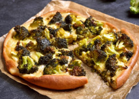 Tarte fine au brocoli et gorgonzola