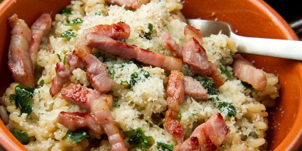 Recette Risotto façon carbonara facile Mes recettes faciles